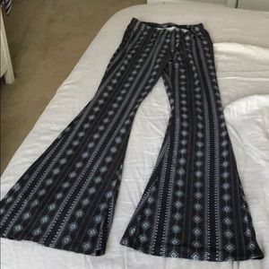 Kendall and Kylie suede flare pants